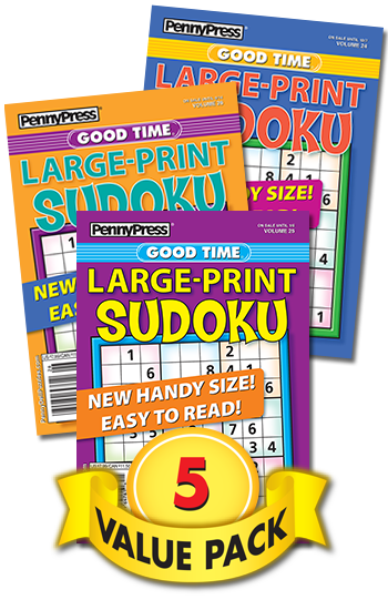 Good Time Large-Print Sudoku Value Pack-5