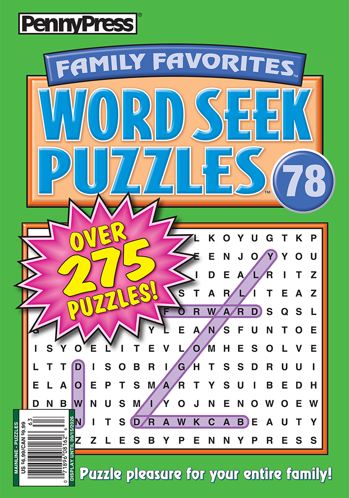 Family Favorites Word Seek Puzzles