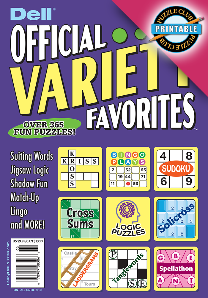 Printable Club: Dell Official Variety Favorites