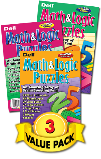 Logic Lovers Math & Logic Puzzles Value Pack-3
