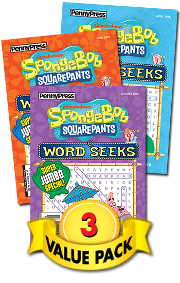 SpongeBob SquarePants Word Seeks Value Pack-3